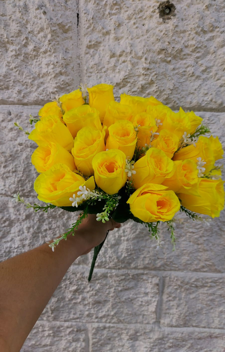 Ramo Rosa Coquet Amarilla x20 45cm
