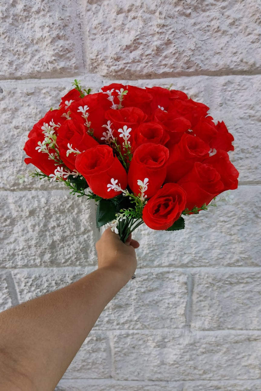 Ramo De Rosas Coquet Roja x20 45cm