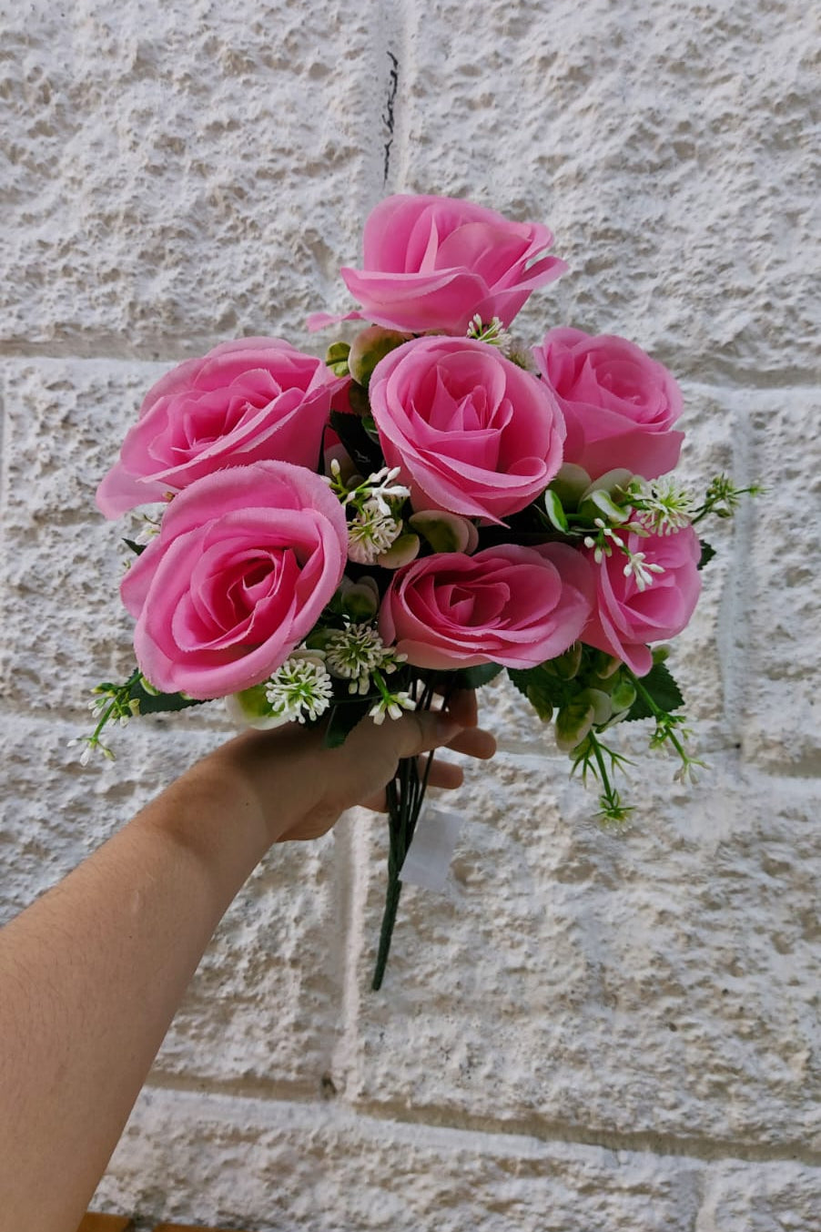 Ramo De Rosas Capullo Rosa 37cm