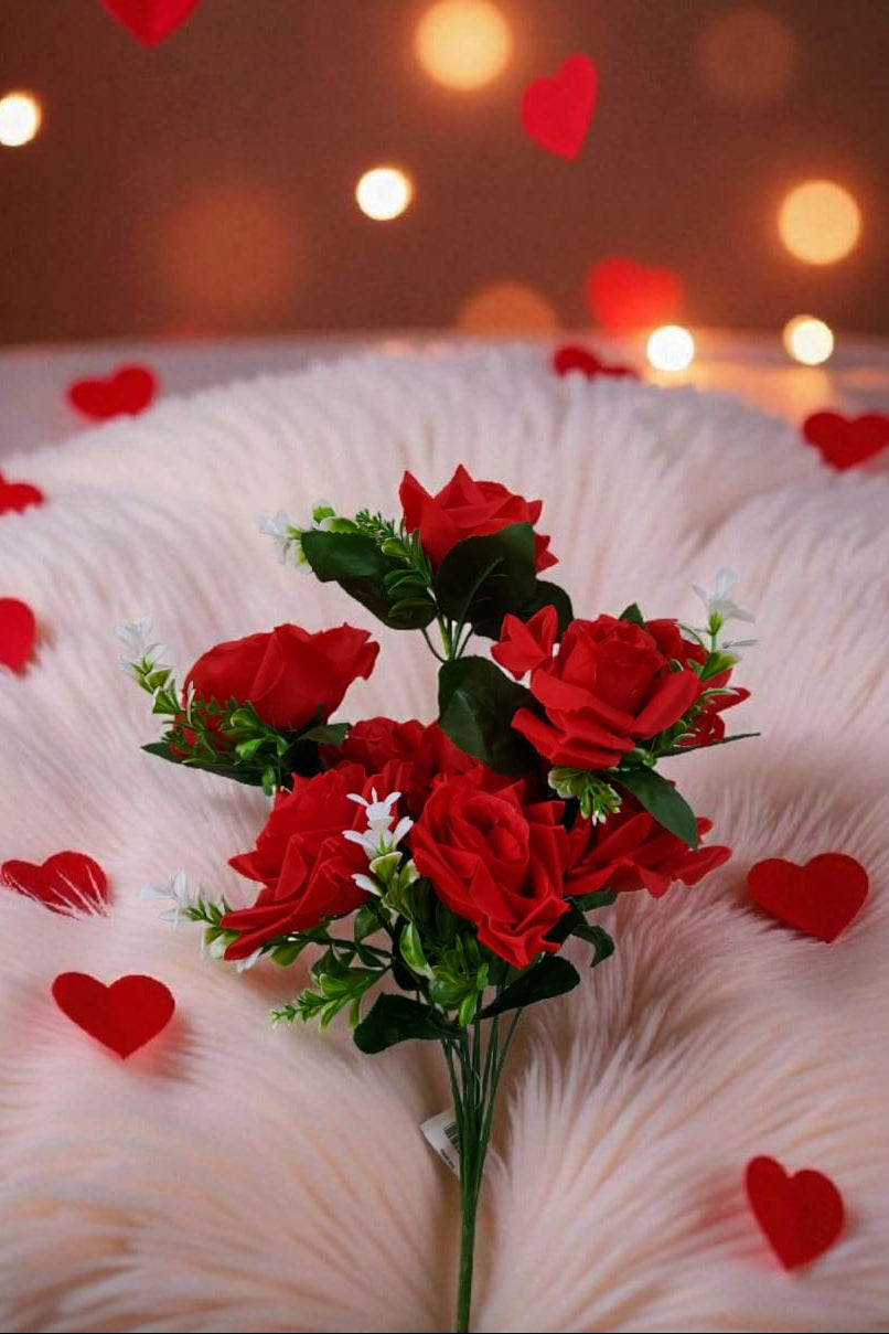 Ramo De Rosas Grandifloras Roja 43cm