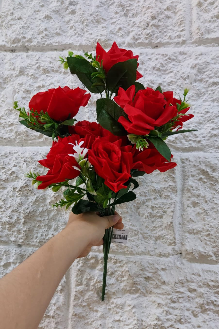 Ramo De Rosas Grandifloras Roja 43cm