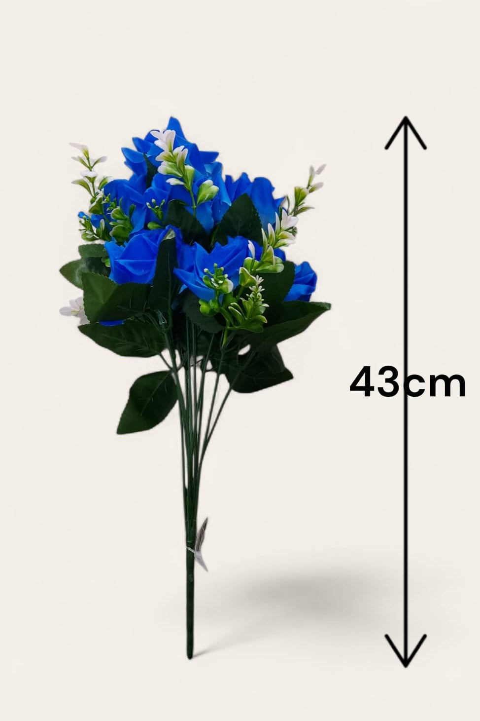 Ramo De Rosas Grandiflora Azul 43cm