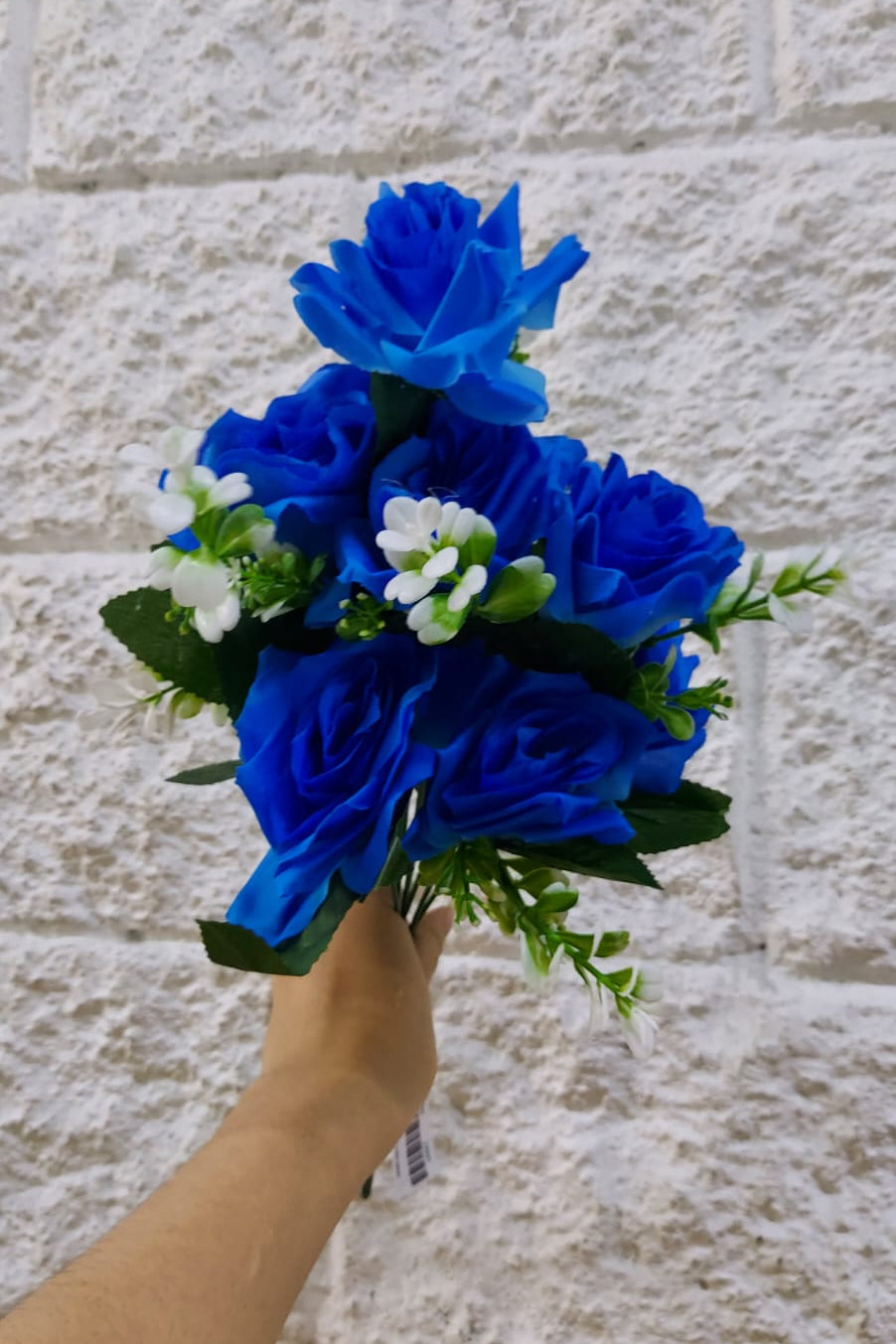 Ramo De Rosas Grandiflora Azul 43cm