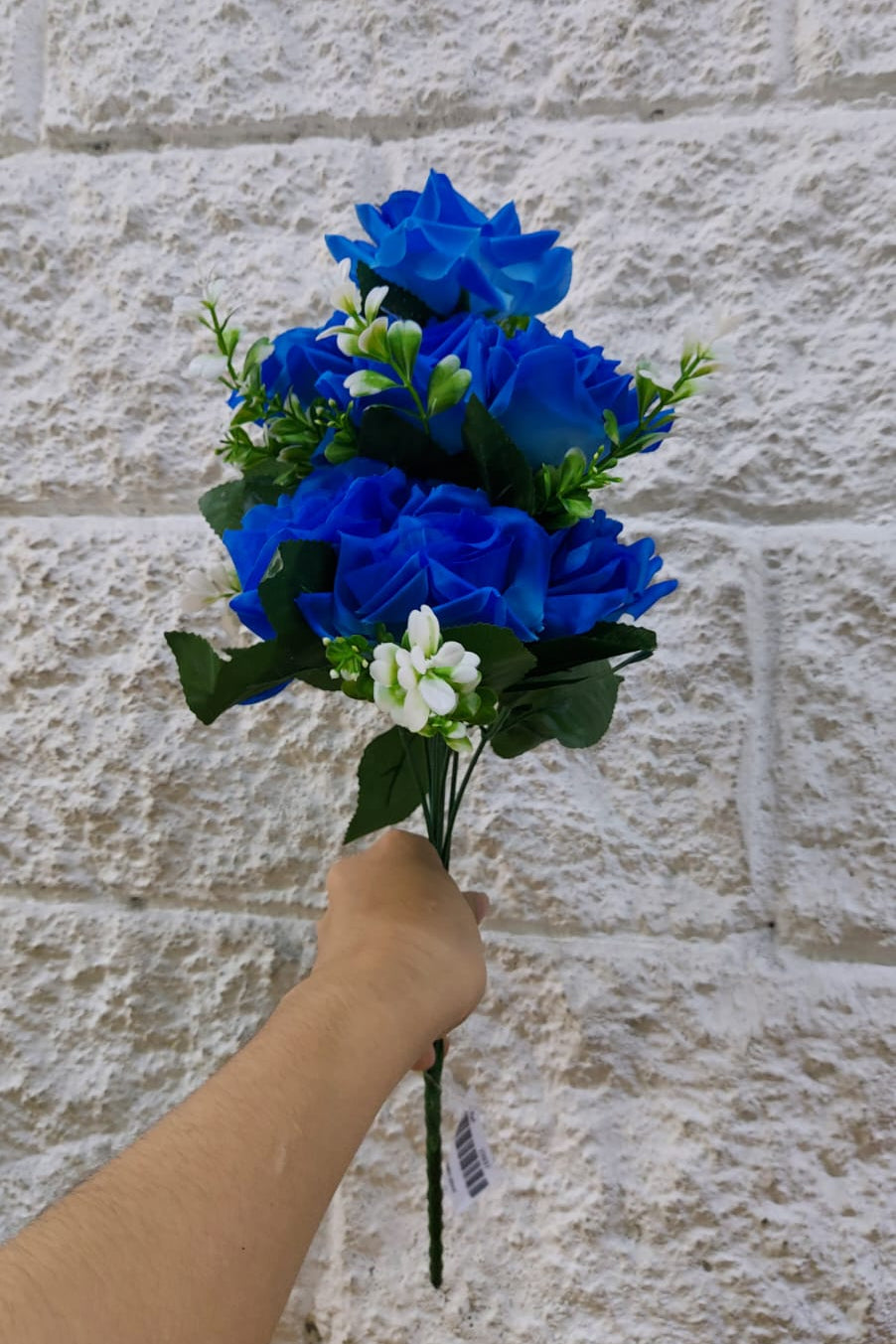 Ramo De Rosas Grandiflora Azul 43cm