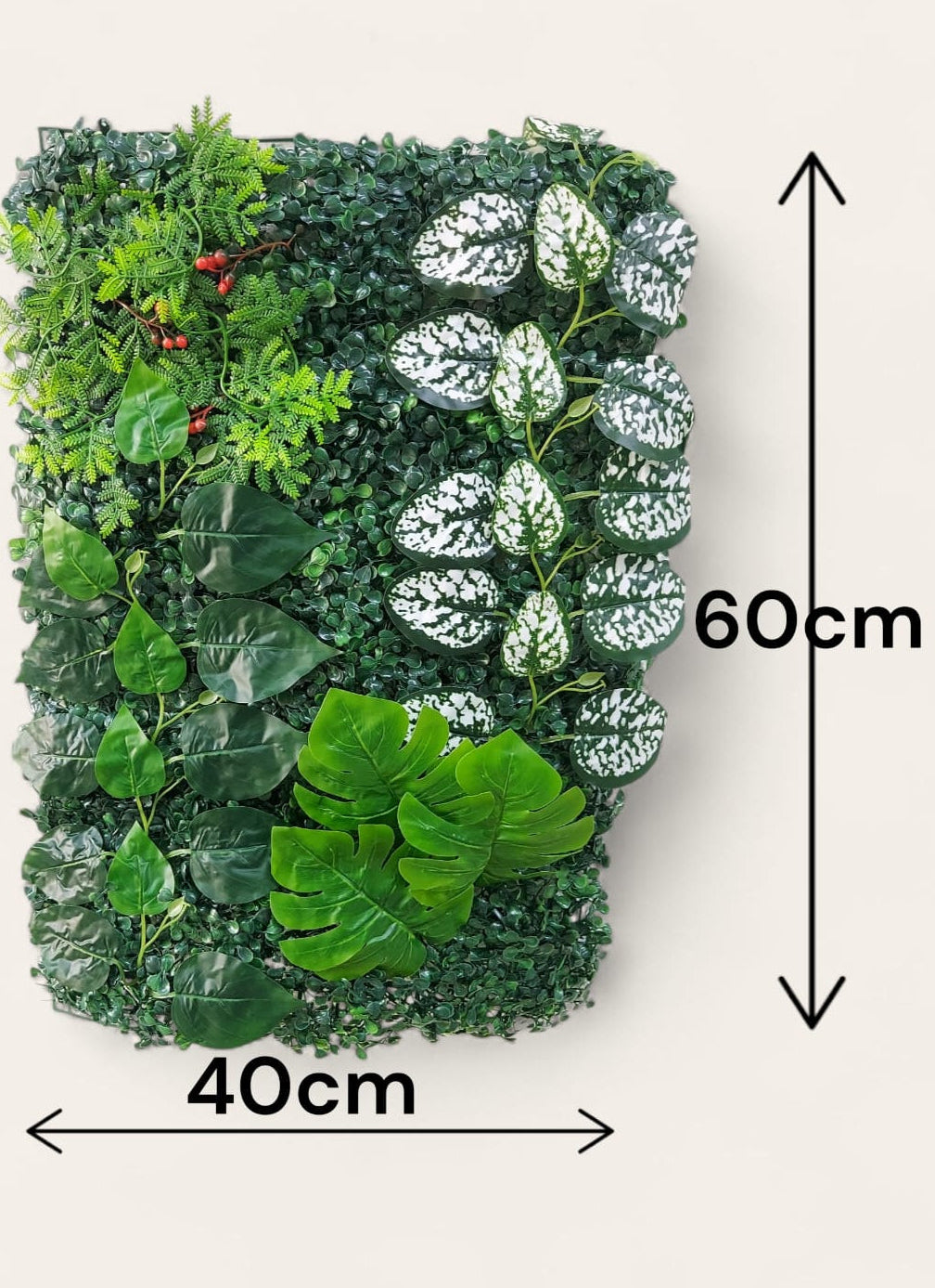 Tapete Peperomia Con Balazo Artificial 60x40cm