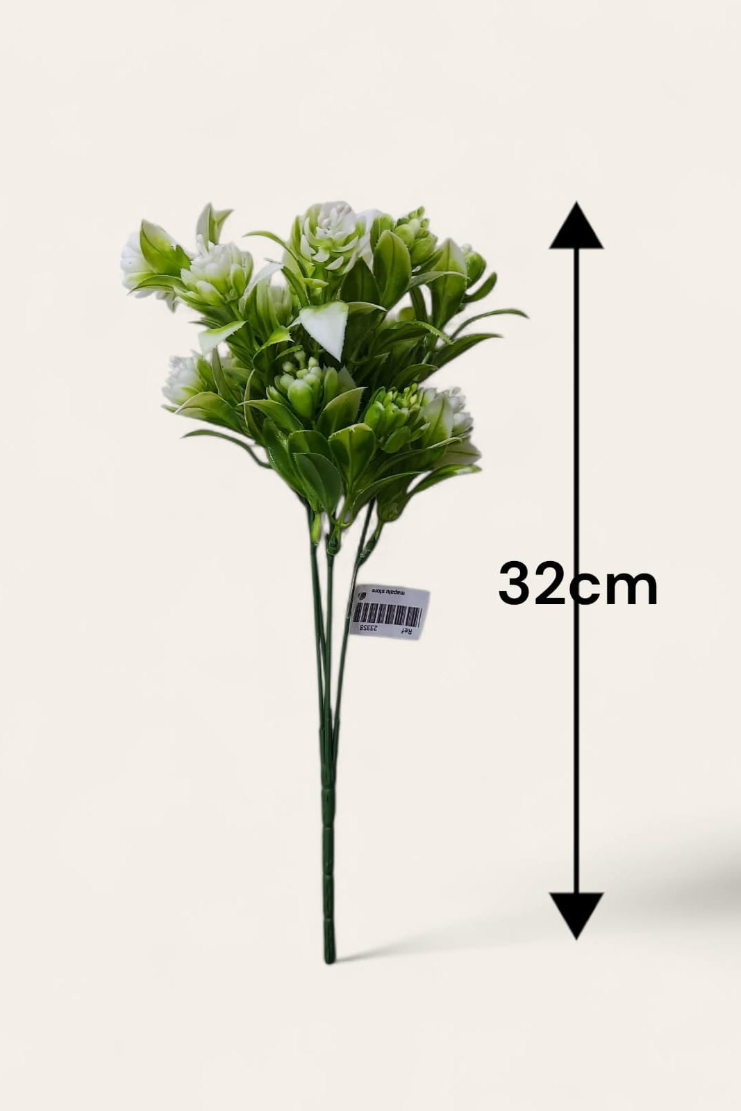 Follaje General Suculenta Blanco 32cm