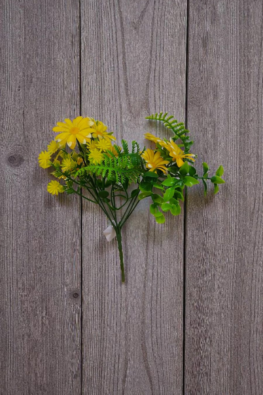 Follaje General Flor de Gerbera Amarillo 30cm