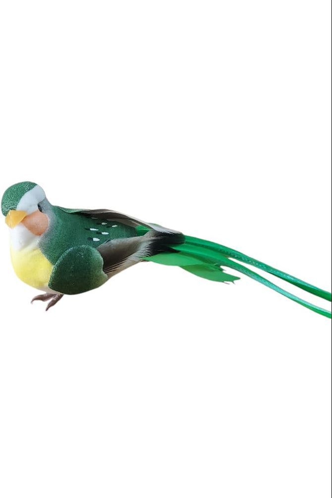 Pajarito Decorativo Verde 13cm