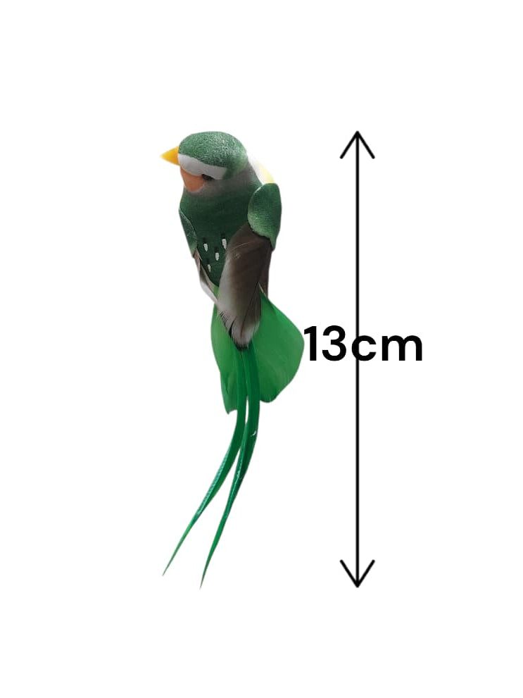 Pajarito Decorativo Verde 13cm