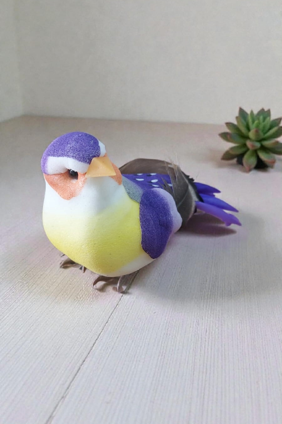 Pajarito Decorativo Morado 13cm