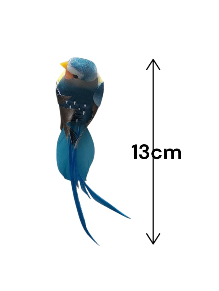 Pajarito Decorativo Azul 13cm