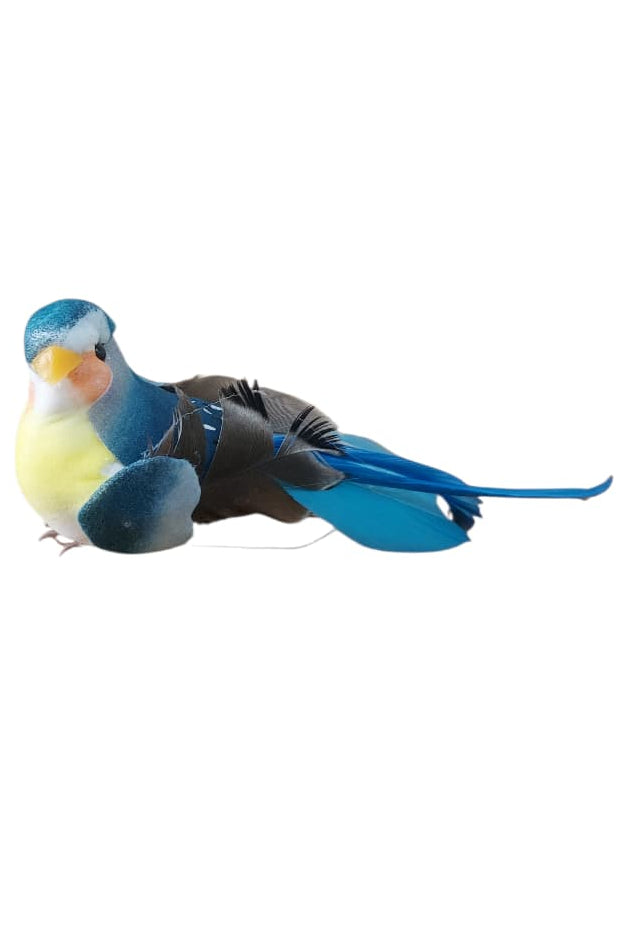 Pajarito Decorativo Azul 13cm