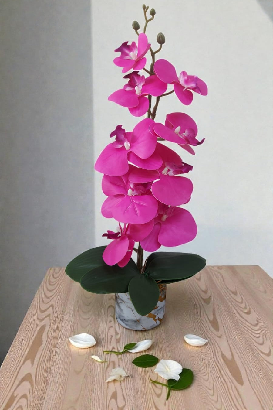Orquidea Mediana Tallo Largo Fucsia 1.06cm