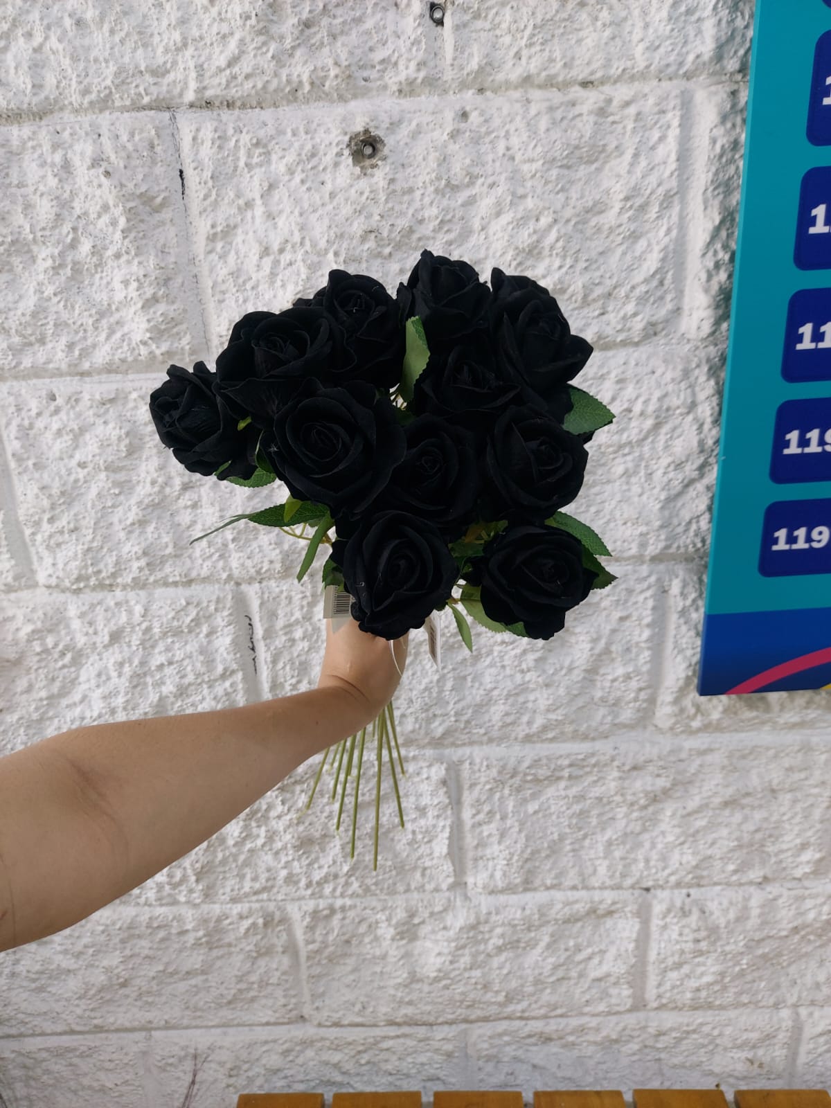 Rosa Tipo Ans Negra 50cm