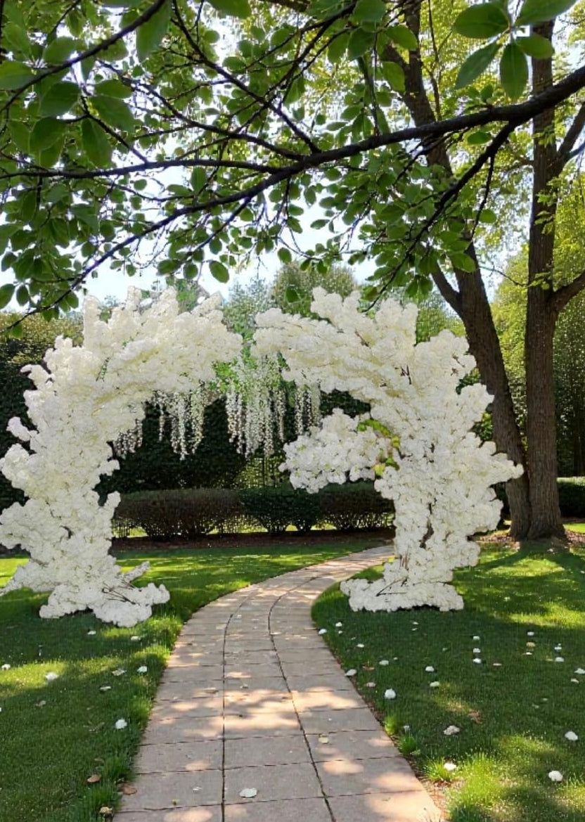 Rama De Cerezo Premium Blanco 96cm