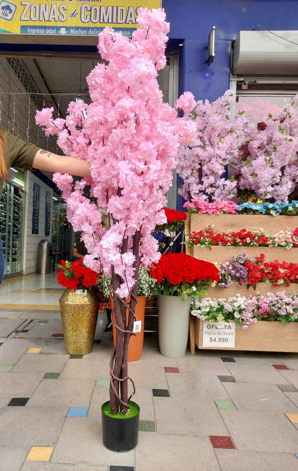 Árbol De Cerezo Premium Rosa 1.80cm