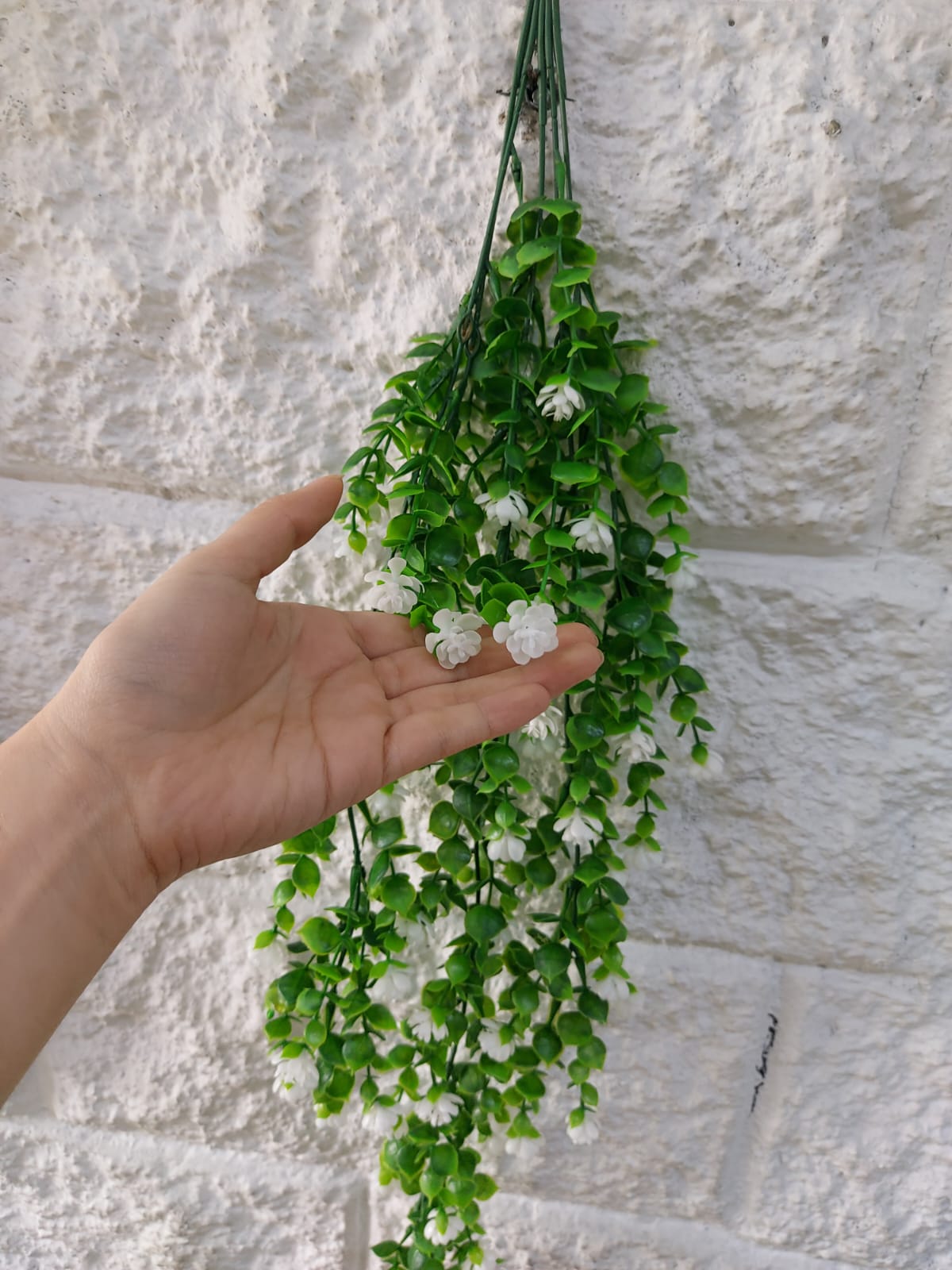 Colgante Florecitas Blanca 70cm