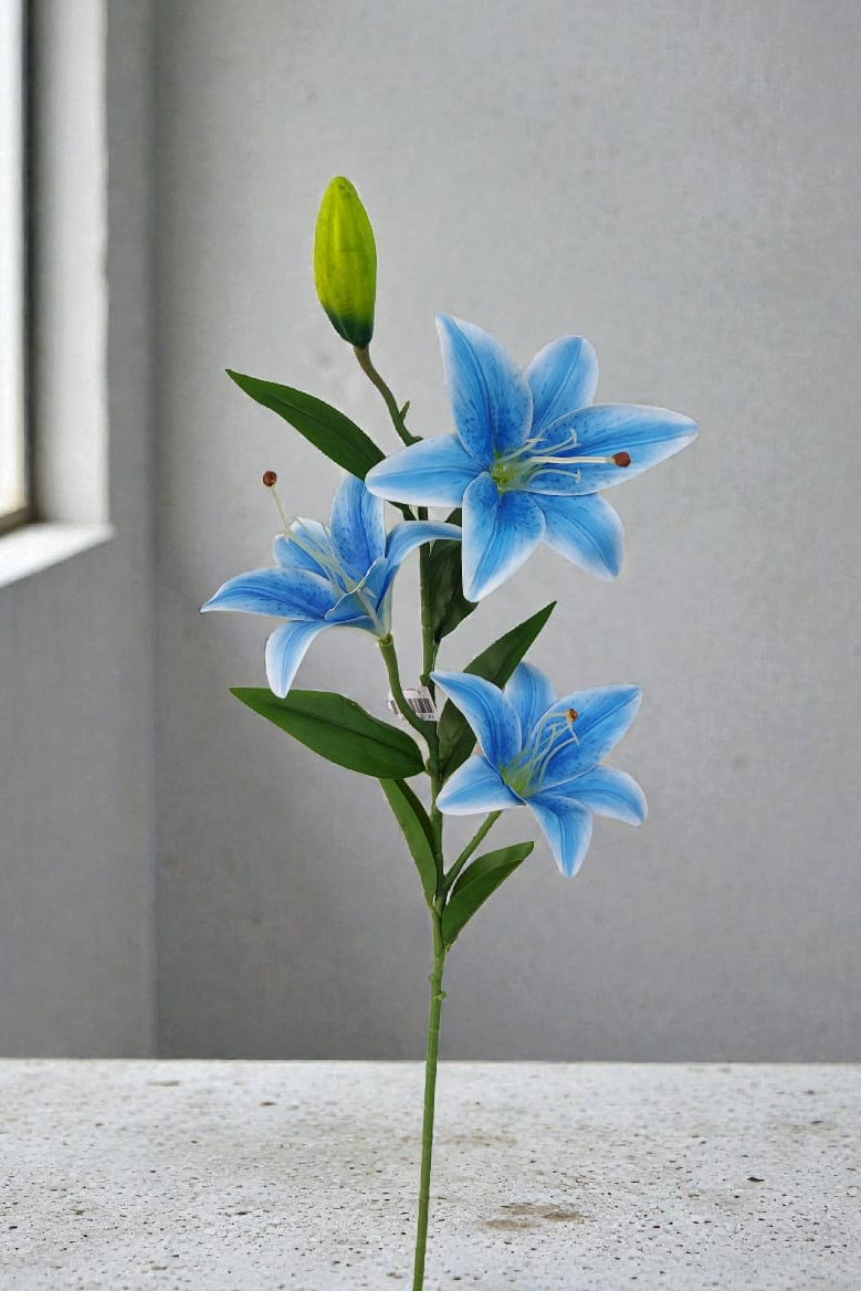 Ramo de Lirios Artificiales X3 Azul