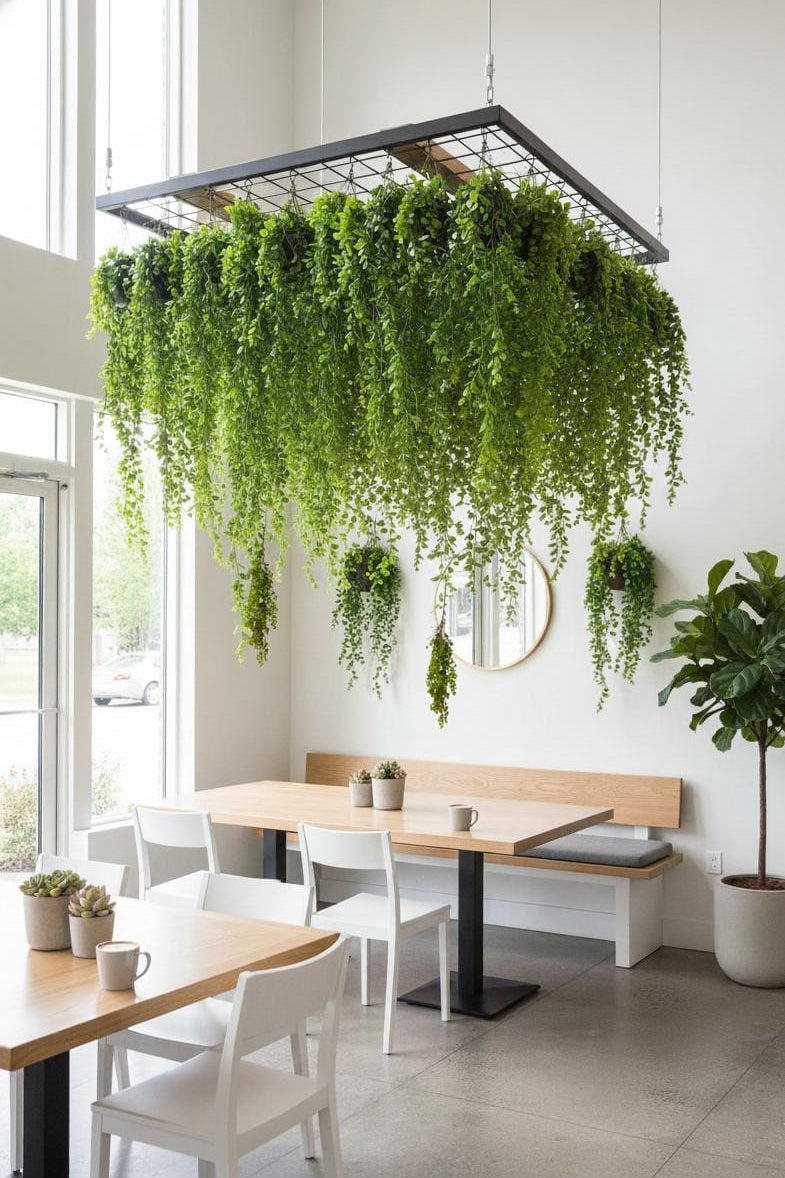 Colgante Eucalipto Premium 1mts Verde/Rojo