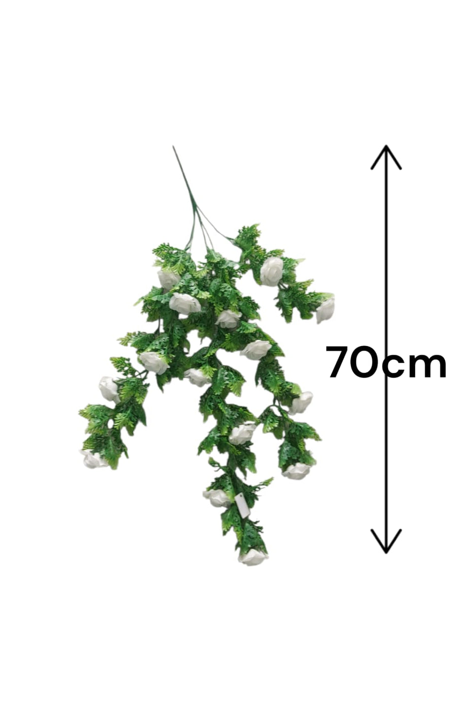 Colgante Ballrey de Rosa Blanca 70cm