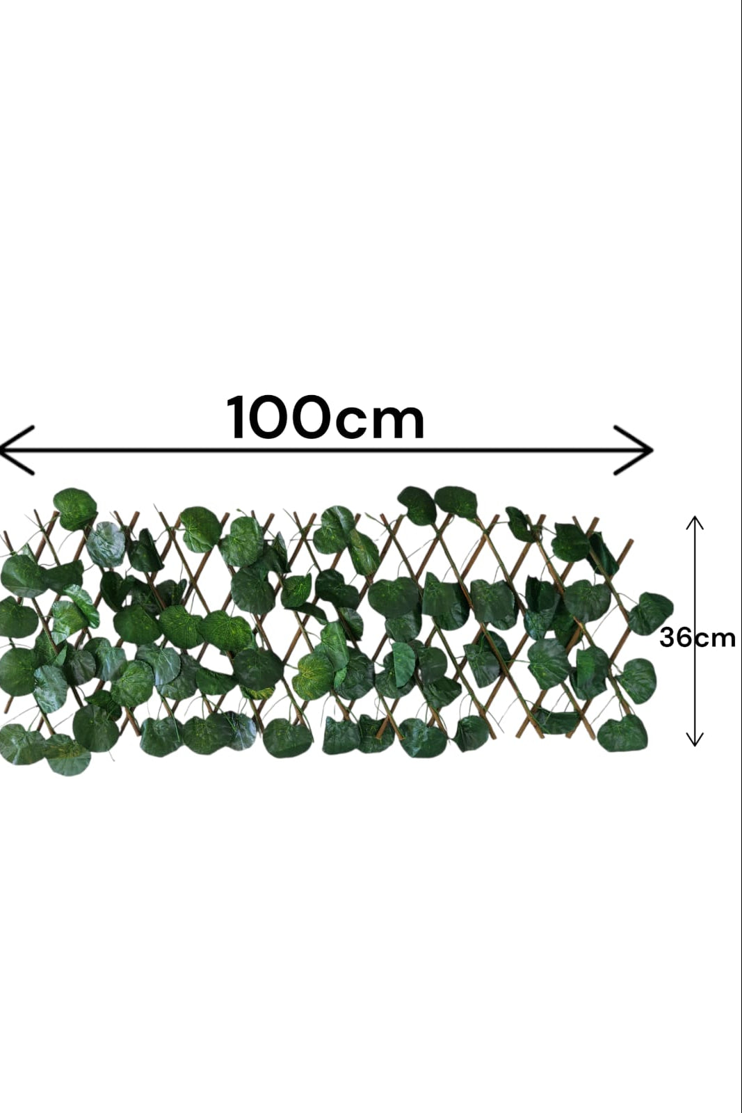 Cercha Decorativa Plegable Pequeña Hoja Redonda 1mx36cm