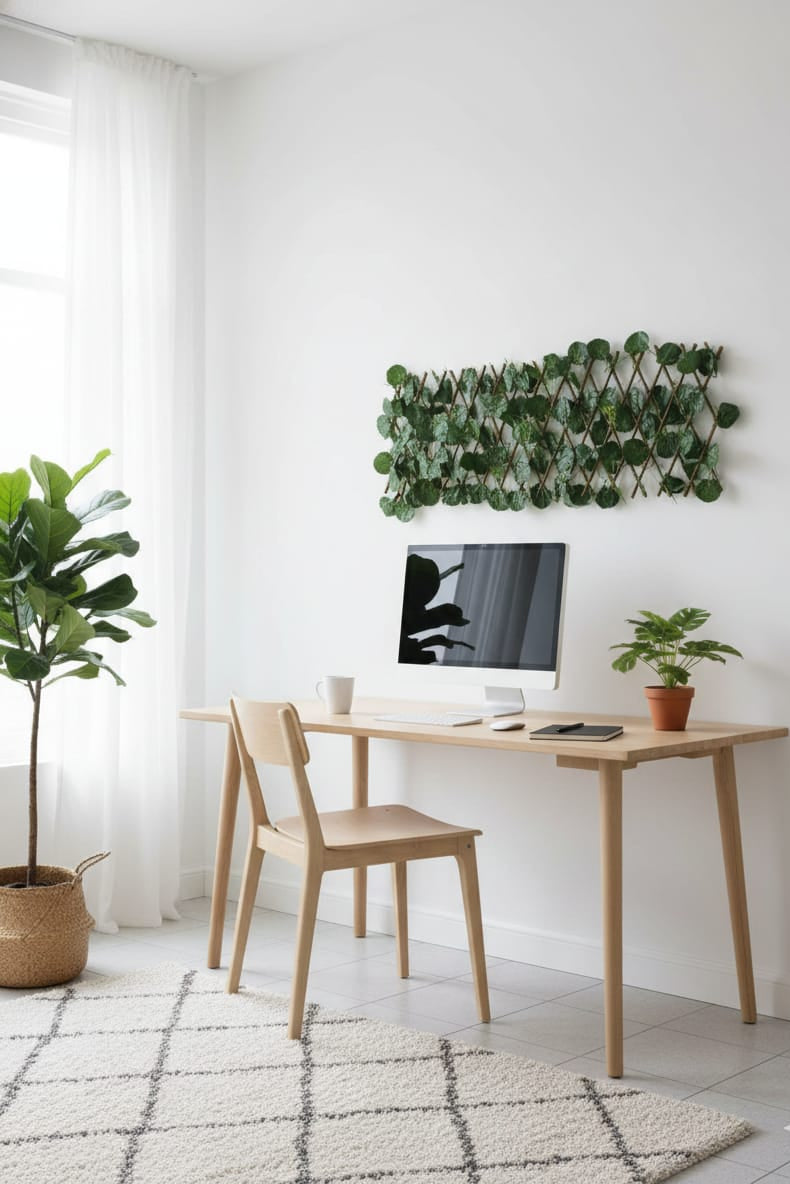 Cercha Decorativa Plegable Pequeña Hoja Redonda 1mx36cm