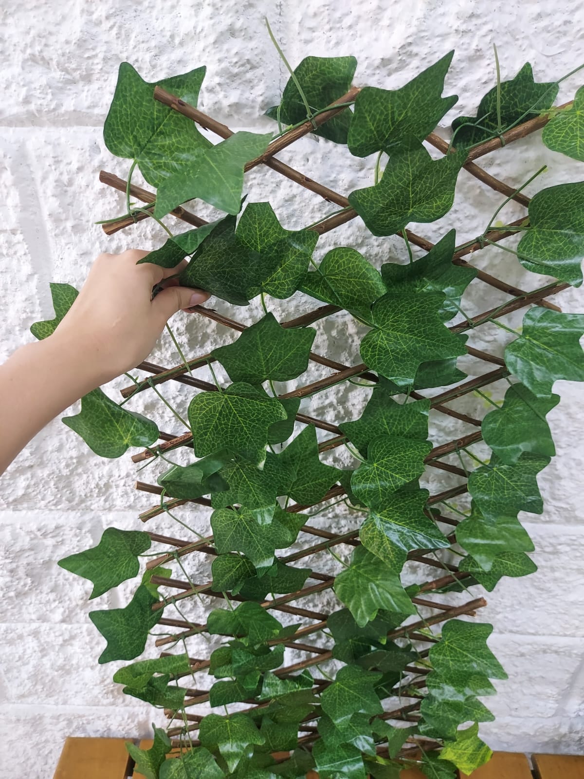 Cercha Decorativa Plegable Pequeña Hoja Uva 1mx36cm