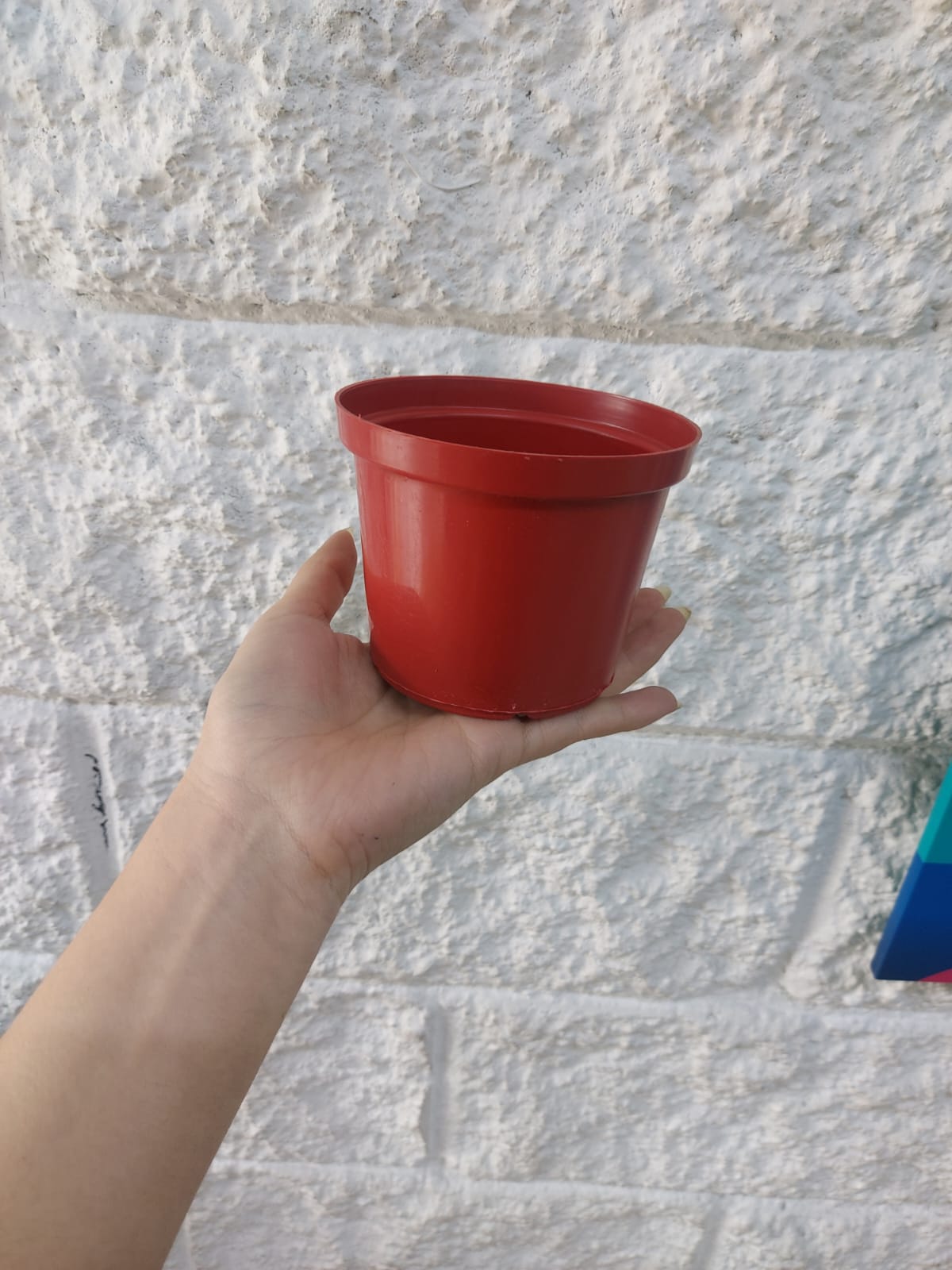 Matera Plástica Pequeña Roja 8cm