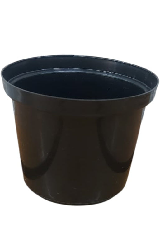 Matera Plástica Pequeña Negra 8cm