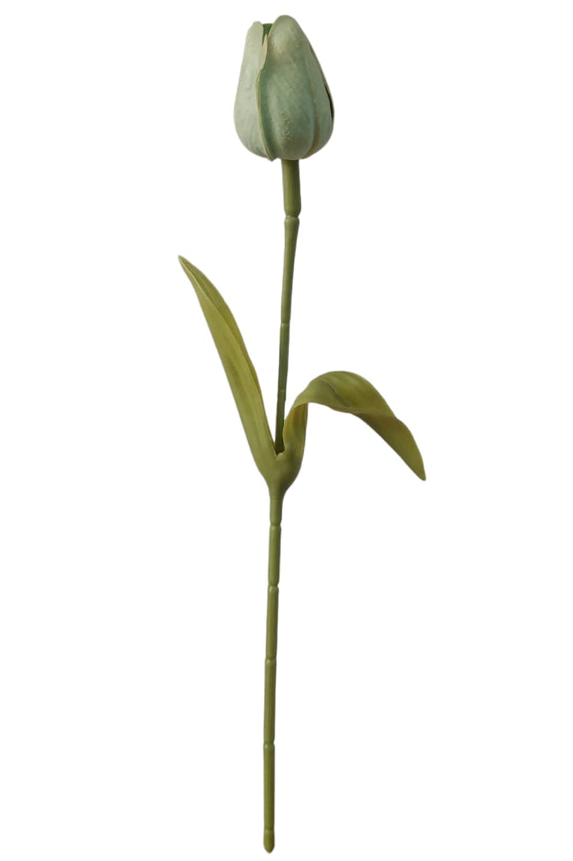 Flor Tulipán en Látex Azul Claro 30cm