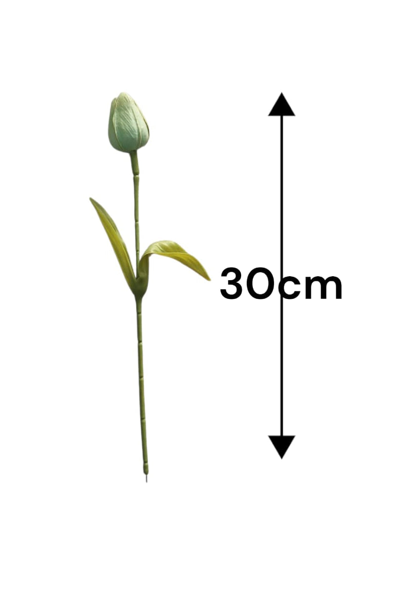 Flor Tulipán en Látex Azul Claro 30cm