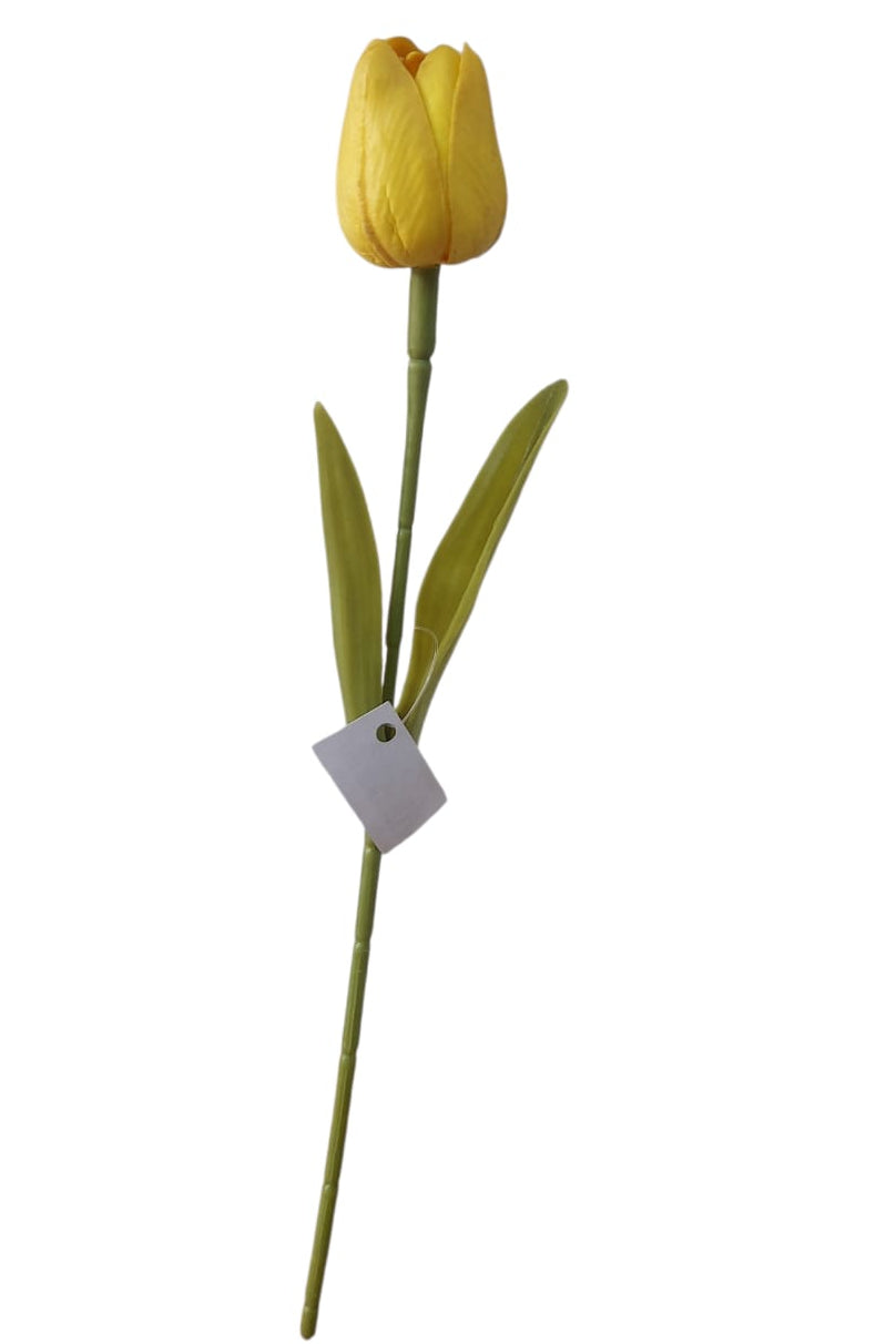 Flor Tulipán Látex Amarilla 30cm