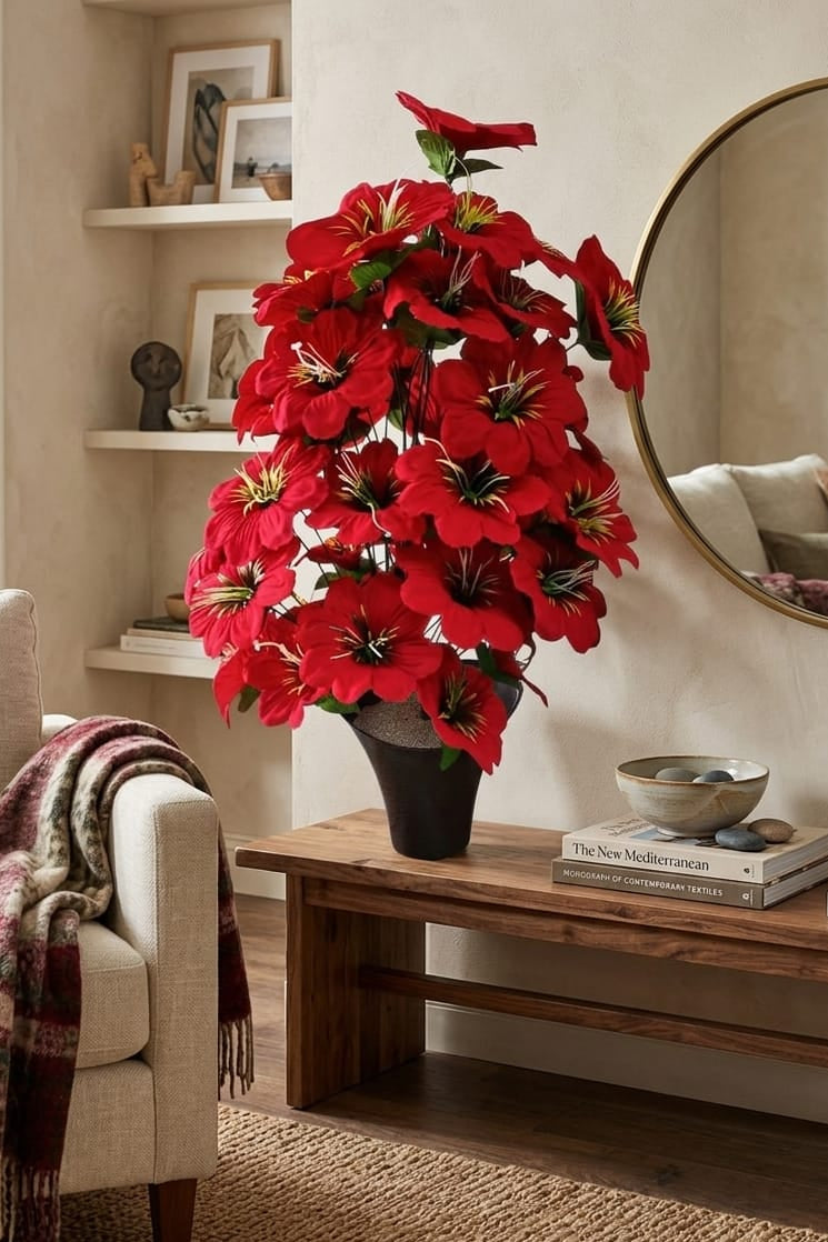 Planta de Flor Noche Buena 85cm