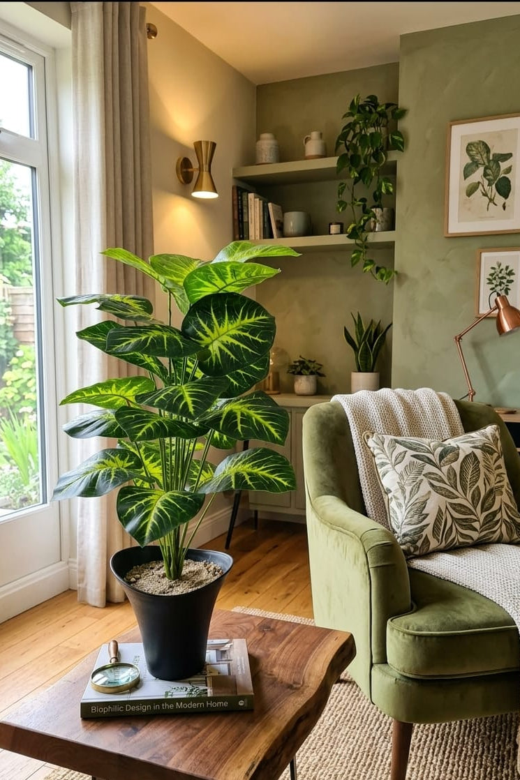 Planta Dieffenbacha Verde Artificial 94cm