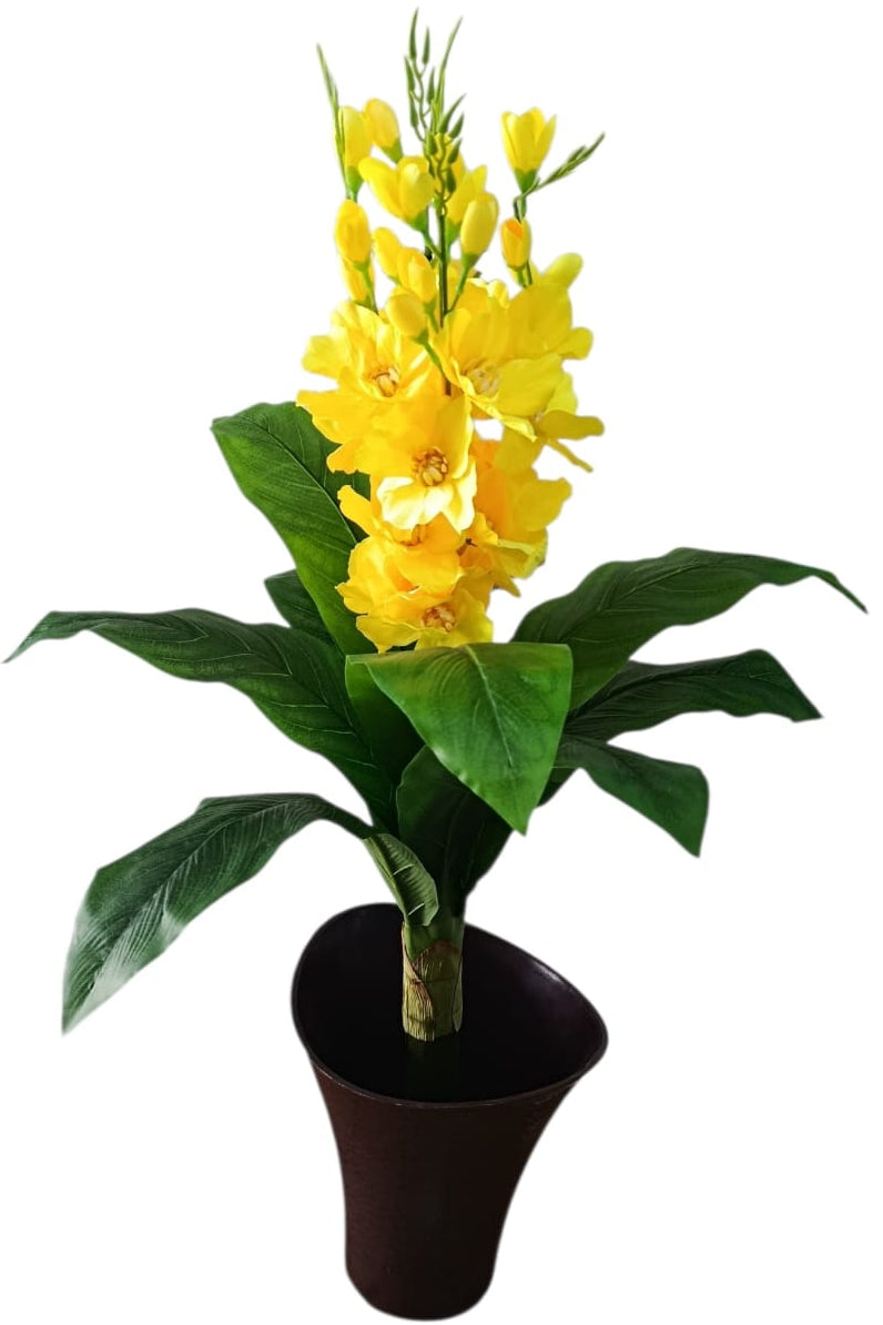 Planta para Matera con Flor Amarilla 97cm