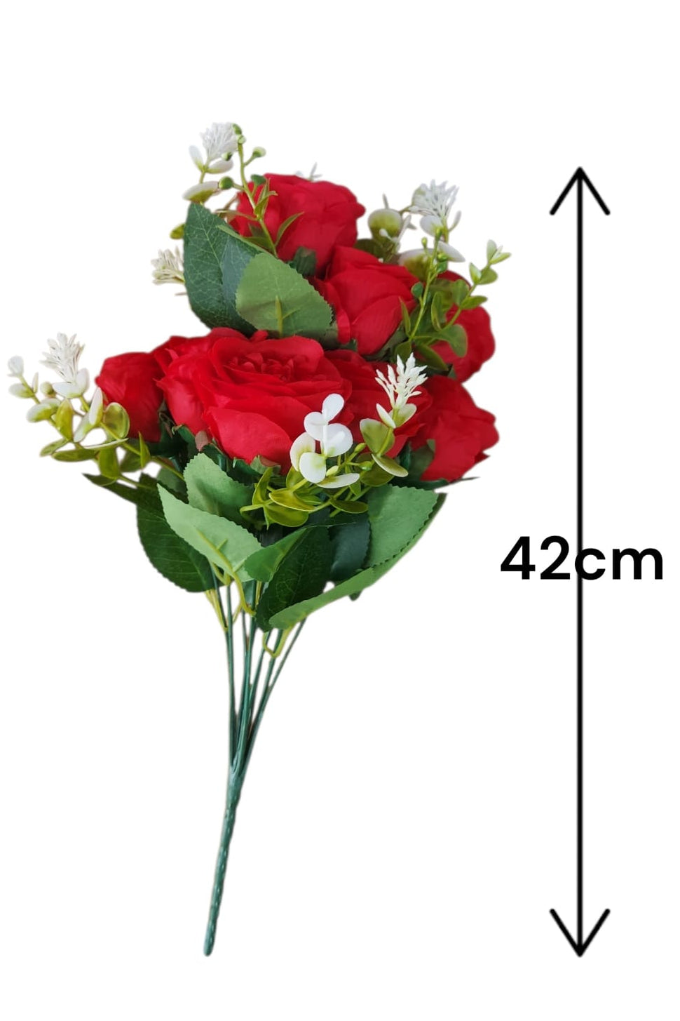 Buque x 10 Rosas Rojas 42cm