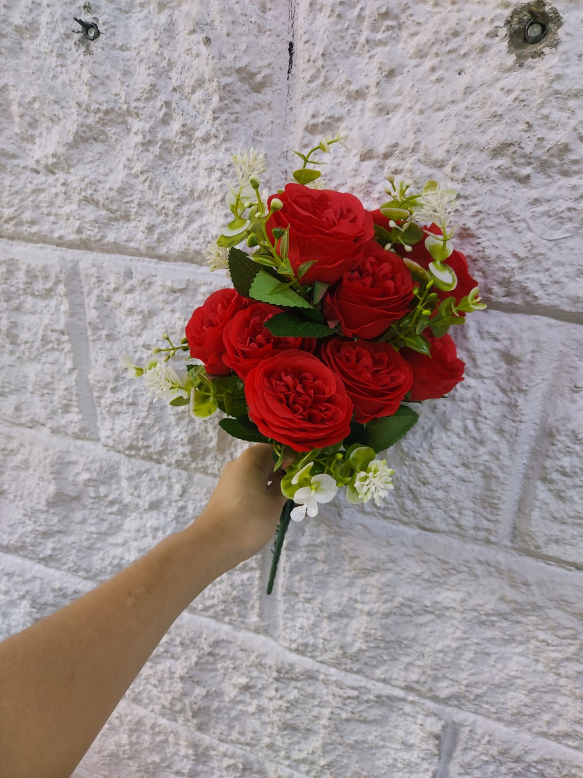 Buque x 10 Rosas Rojas 42cm
