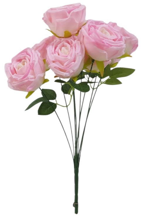 Rosa Corrugada Grande Rosada 40cm