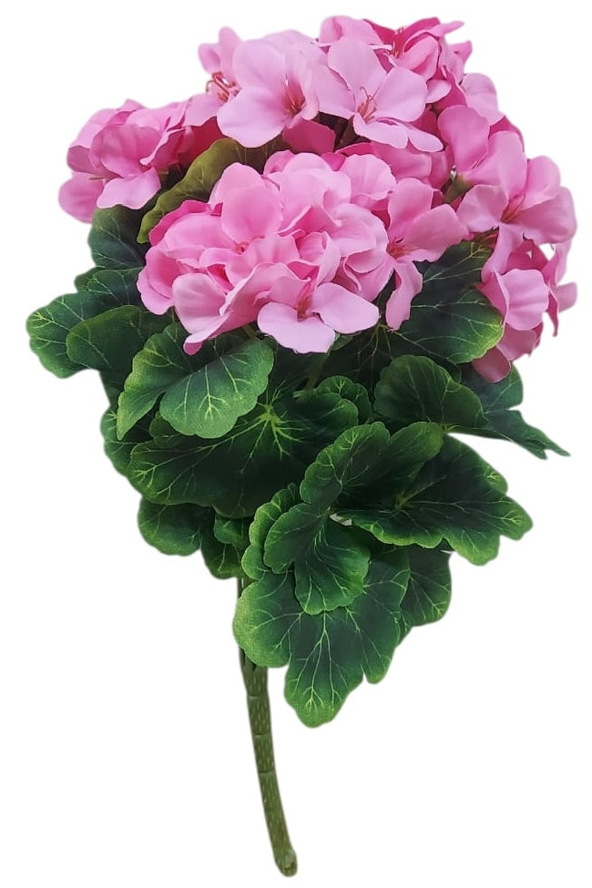 Ramo Hortensias Rosadas con Hojas 40cm