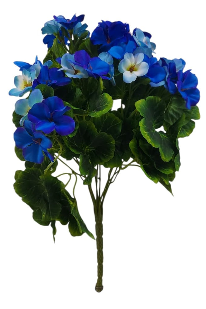 Ramo Hortensias Azules con Hojas 40cm
