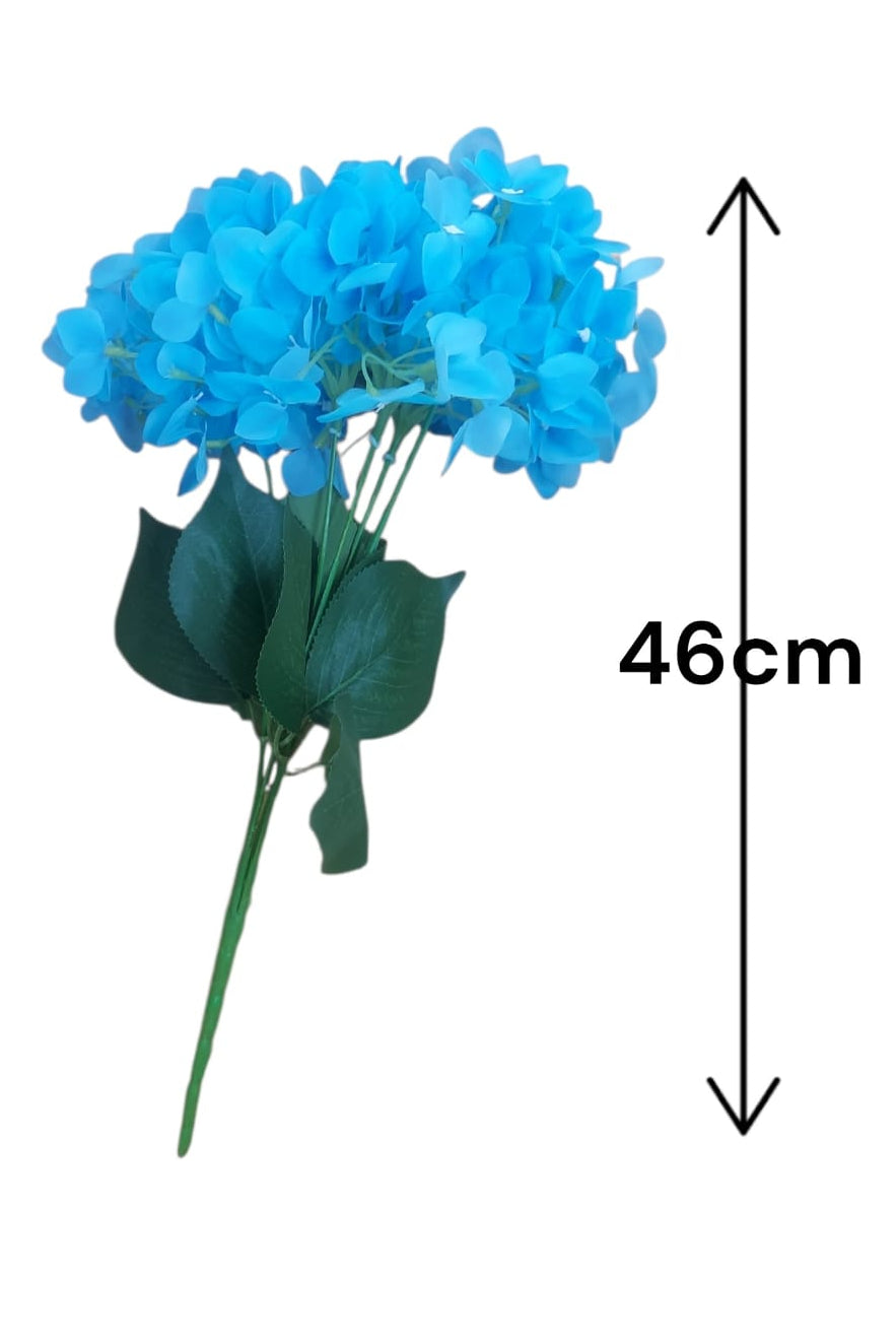Ramo Hortensia Corta Azul 46cm
