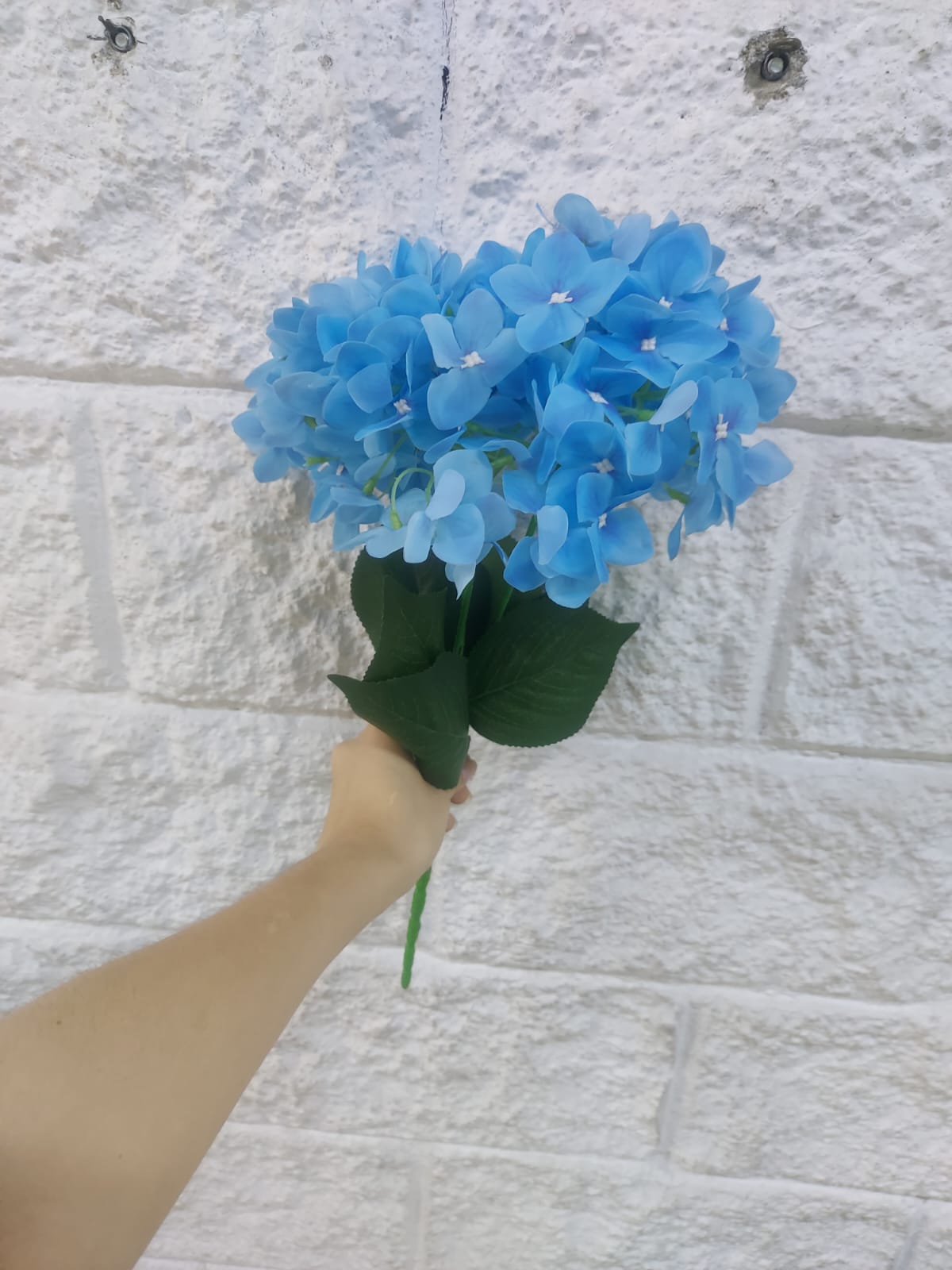 Ramo Hortensia Corta Azul 46cm