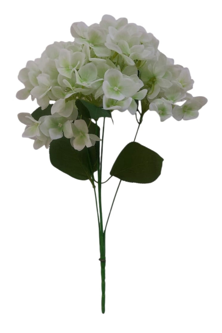 Ramo Hortensia Corta Blanca 46cm