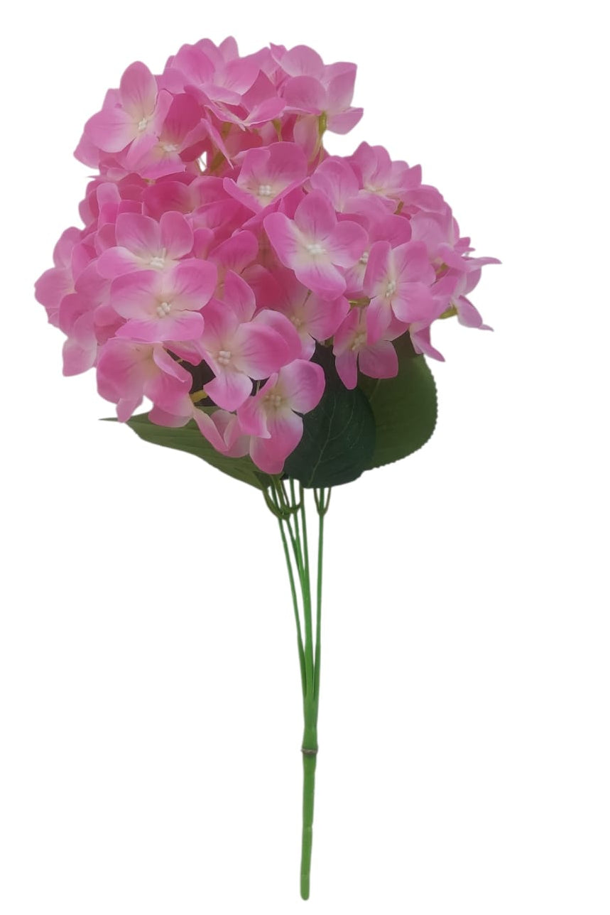 Ramo Hortensia Corta Fucsia 46cm