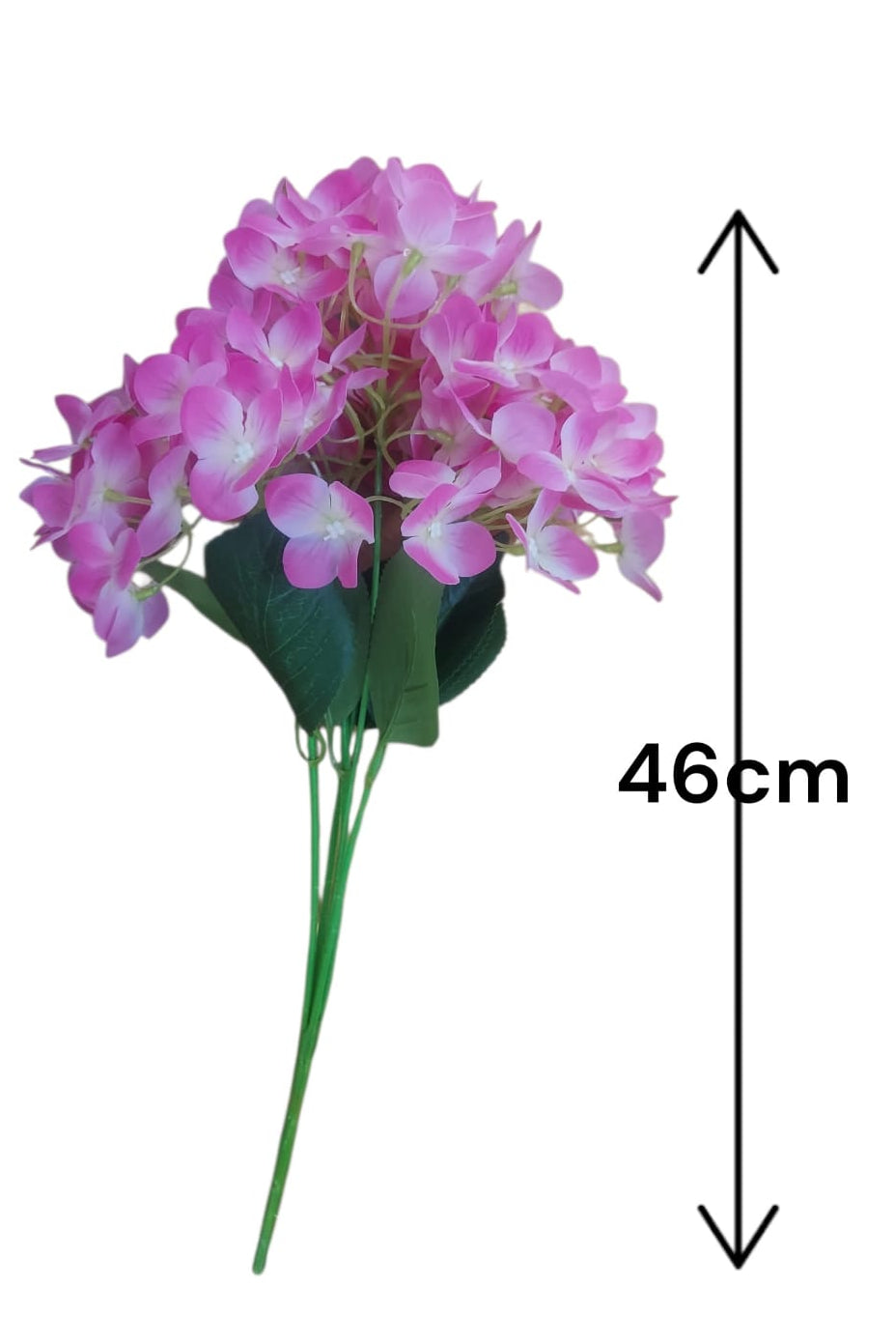 Ramo Hortensia Corta Fucsia 46cm