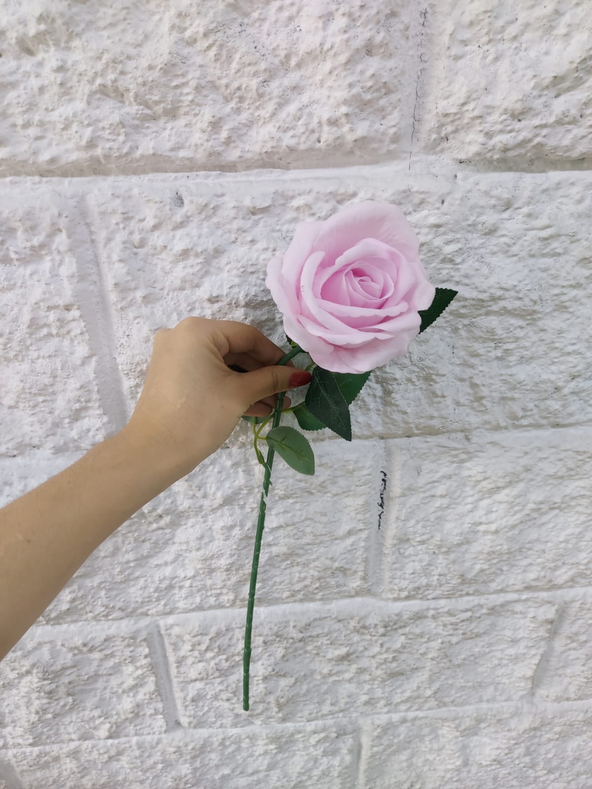 Rosa Super Realista Rosada 50cm