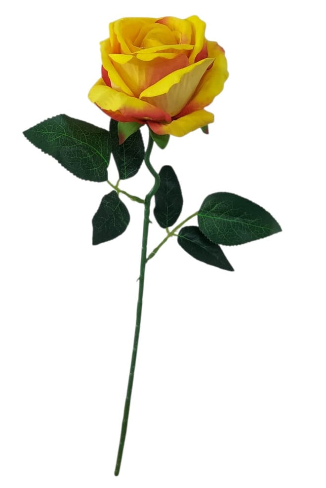 Rosa Super Realista Amarilla 50cm