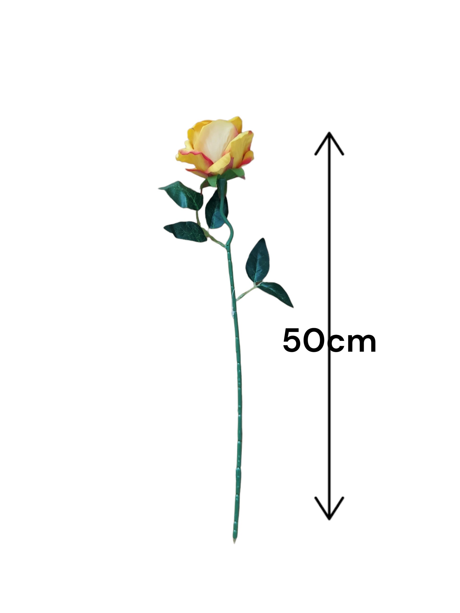 Rosa Super Realista Amarilla 50cm