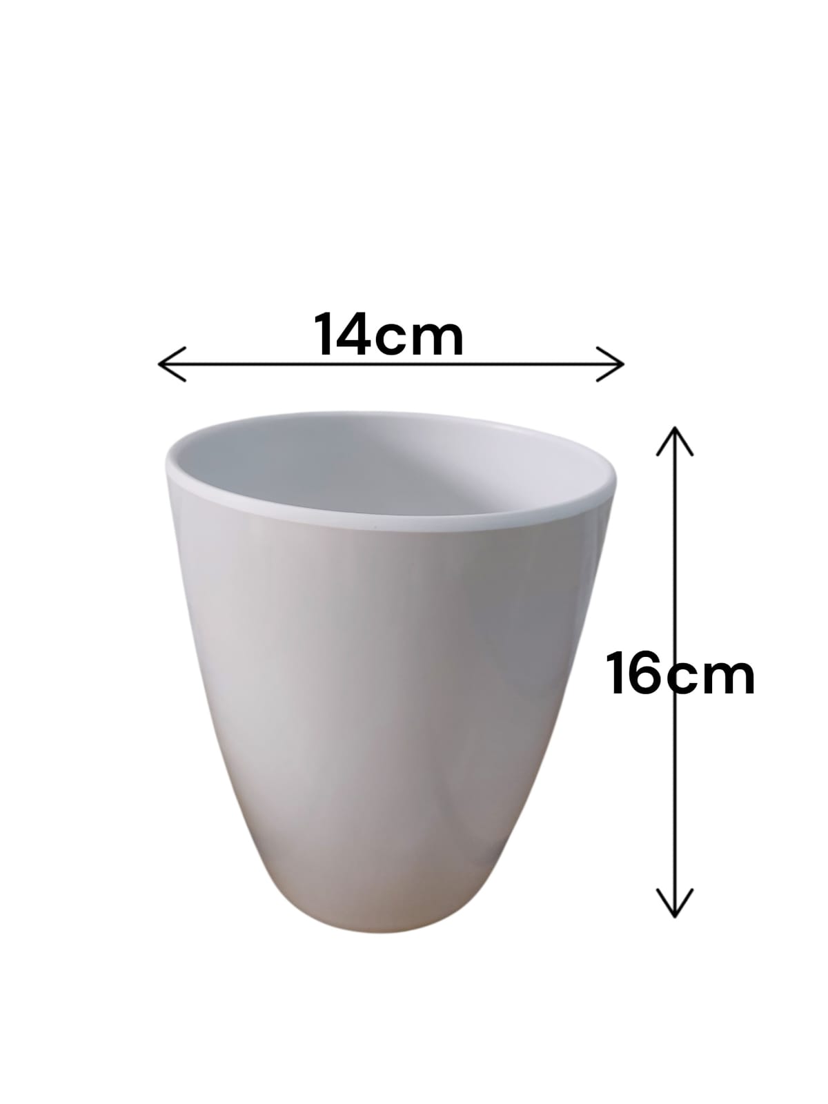 Matera Blanca Cilíndrica 16cm