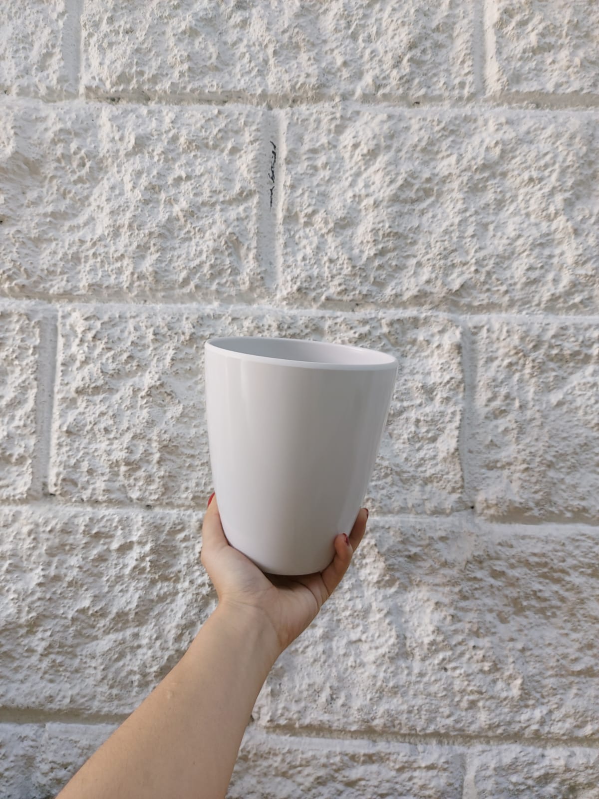 Matera Blanca Cilíndrica 16cm